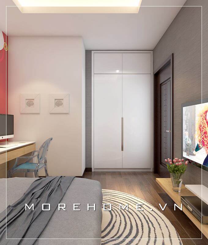 Tủ quần áo màu trắng